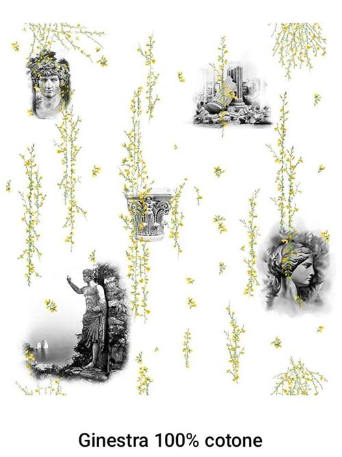 tessuto ginestra cesare augusto Laboratorio Capri | GINESTRACOTONEBIANCO